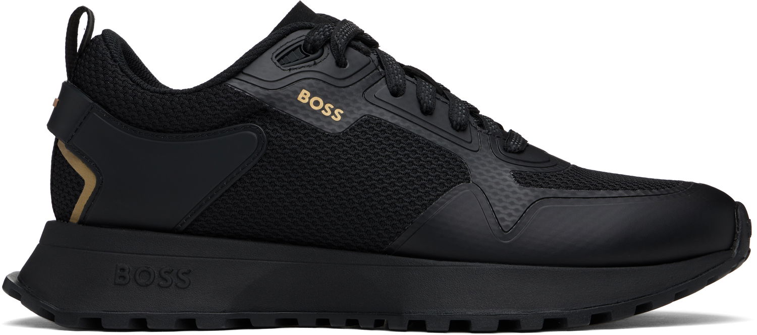 Tenisky a topánky BOSS Mixed-Material Sneakers Čierna | 50513195, 0