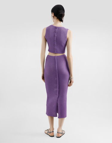 Sukňa Dolce & Gabbana Dolce & Gabbana Crochet Calf-Length Skirt Fialová | FXO20TJFMLTF0571, 2