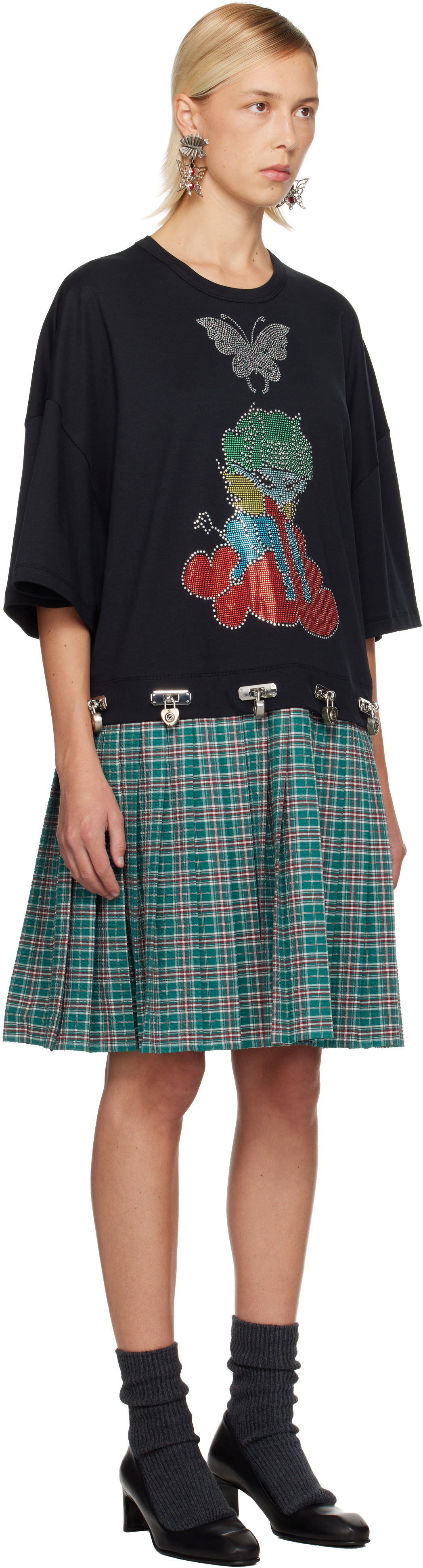 Šaty Chopova Lowena Spaced Out T-Shirt Minidress Zelené | 1355, 1