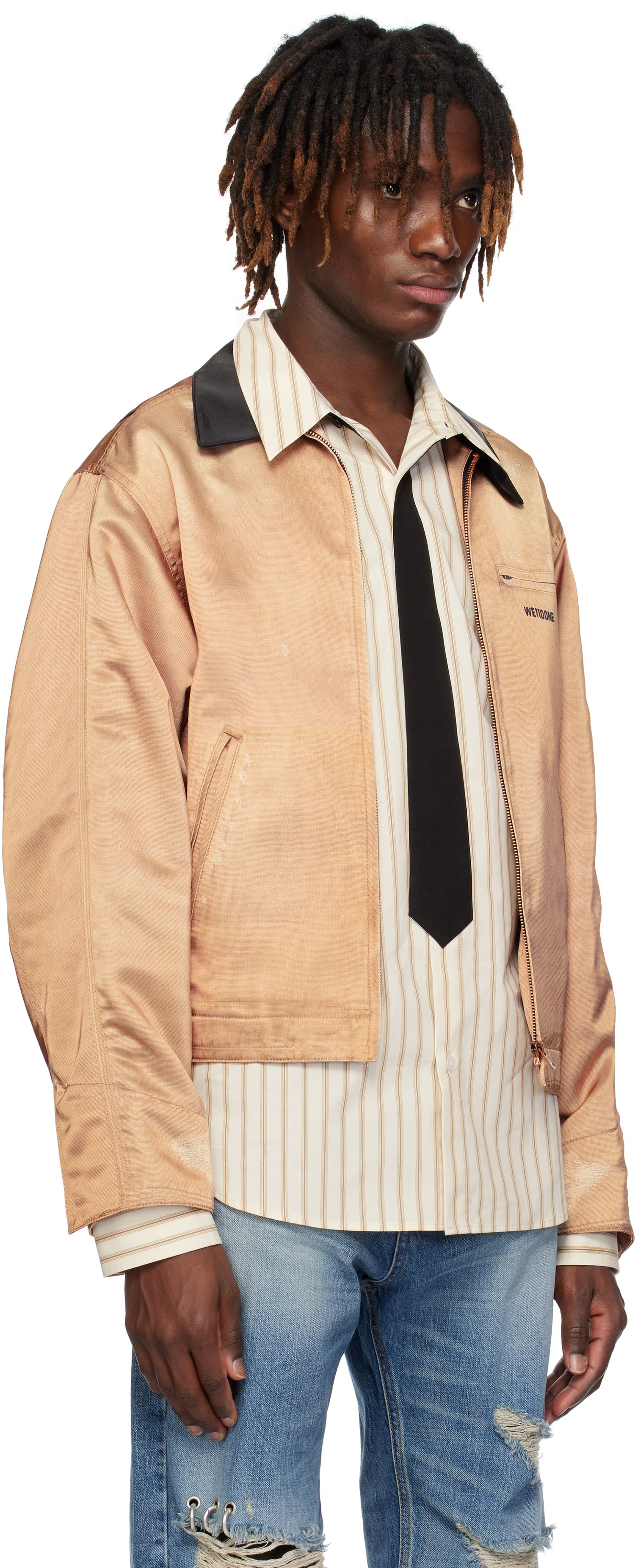 Bomber bunda We11done We11done Printed Work Jacket Hnedá | WD-JK0-25-038-M-BG, 1
