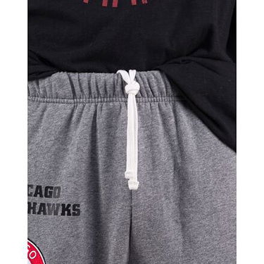 Tepláky Mitchell & Ness NHL M&N CITY COLLECTION FLEECE PANT BLACKHAWKS Šedá | PSWP4988-CBHYYPPPGYHT, 6