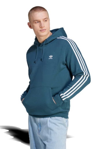 Mikina adidas Originals Adicolor Classics 3-Stripes Hoodie Tyrkysová | IL2491