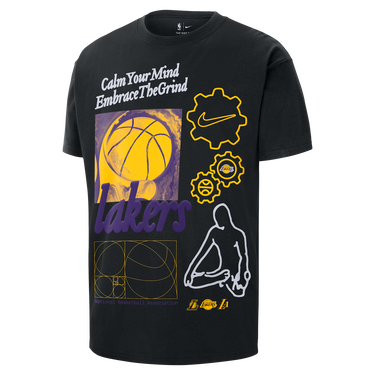 Tričko Nike Los Angeles Lakers Max90 Courtside T-Shirt Čierna | HQ0631-010, 1