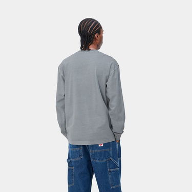 Tričko Carhartt WIP L/S Vista T-Shirt "Mirror garment dyed" Šedá | I030779_1NK_GD, 1