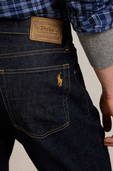 Džínsy Polo by Ralph Lauren Slim Fit Checked Shirt Modrá | 710956088, 4