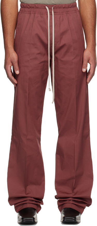 Nohavice Rick Owens Concordians Dietrich Drawstring Trousers Vínová | RU02E1378 TE, 0