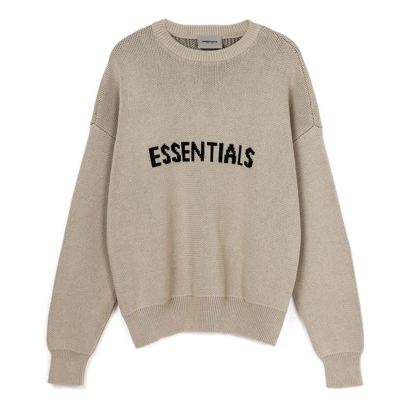 Sveter Fear of God Essentials Knit Pullover Sweater Béžová | FOG-FW21-109