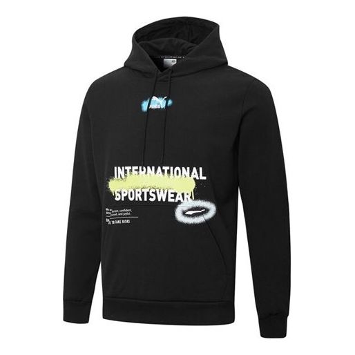 Mikina Puma Graffiti Logo Print Hoodie Čierna | 536305-01