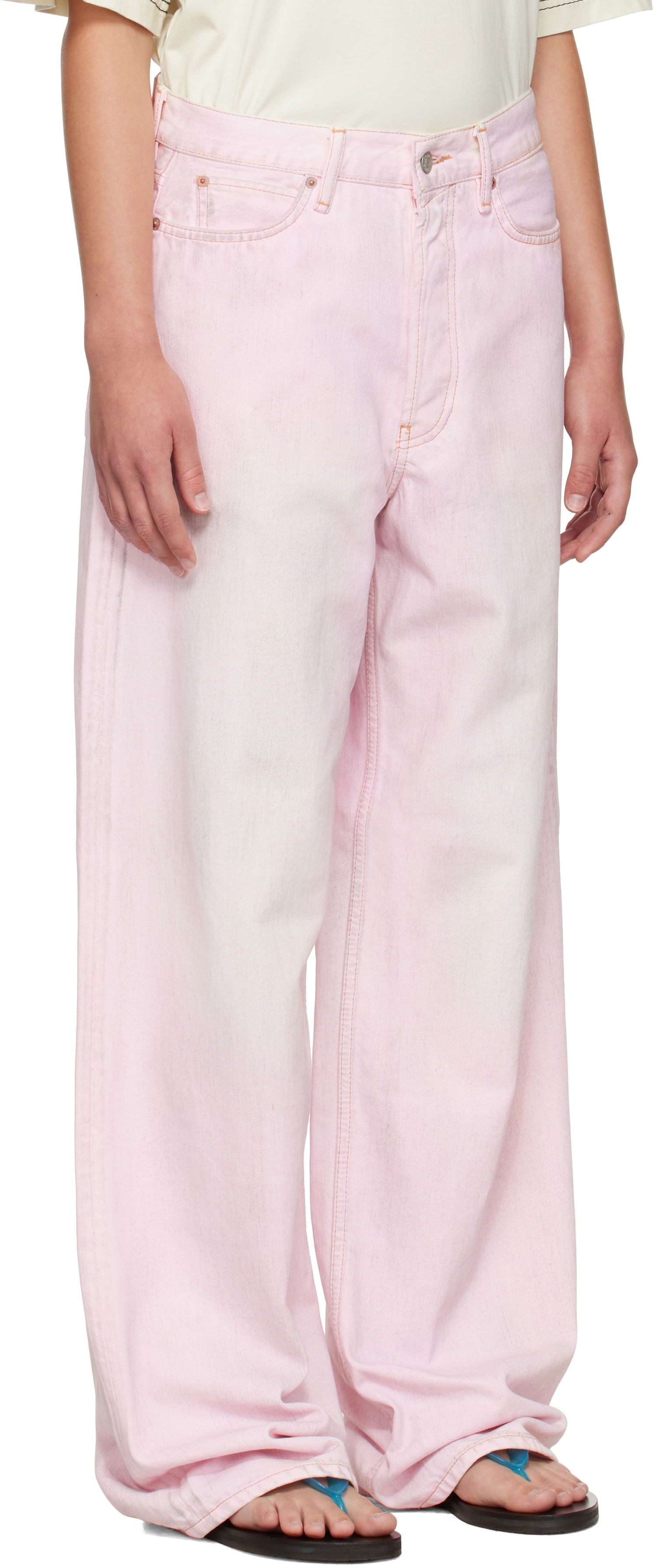 Džínsy Acne Studios Acne Studios Loose Fit 1981 Jeans Ružová | C00085-, 1