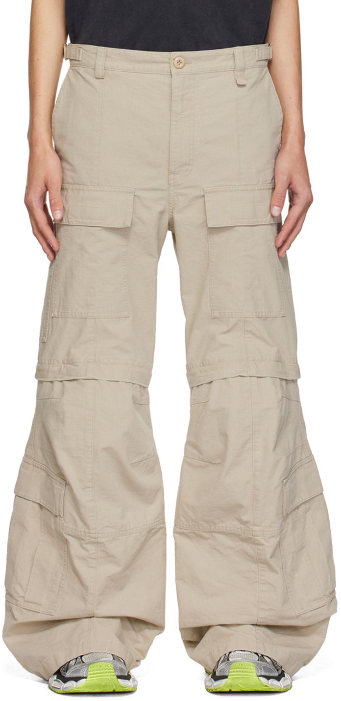 Cargo nohavice Balenciaga Flared Cargo Pants Béžová | 768810-TKP27-9509, 0