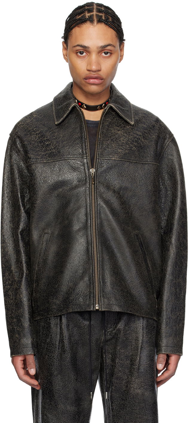 Bunda GUESS USA Black Collar Leather Jacket Čierna | M3GN00L0R10JBLK, 0
