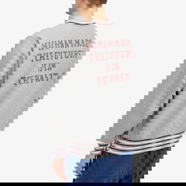 Mikina Human Made Hem Line Crew Sweat Šedá | HM26CS027-GY, 3