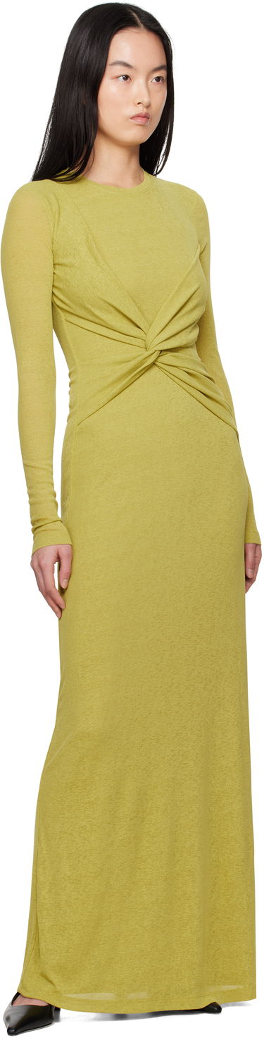 Šaty Nanushka Nanushka Rozal Twist Front Maxi Dress Zelené | NW25RSDR16464, 3