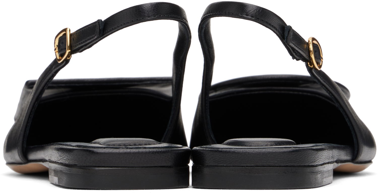 Šaty Jacquemus Jacquemus Les Classiques 'Les Slingbacks Duelo Plates' Slingback Ballerina Flats Čierna | 24E241FO077-3073, 1