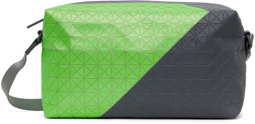 Cestovná taška BAO BAO ISSEY MIYAKE Geometric Pattern Saddle Bag Zelené | BB47AG133