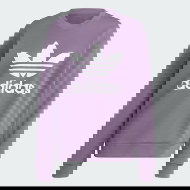 Mikina adidas Performance Trefoil Crew Fialová | IL3873, 4