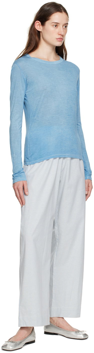 Tričko Baserange Baserange Crewneck Long Sleeve T-Shirt Modrá | TOLS-BLV-SP23, 3