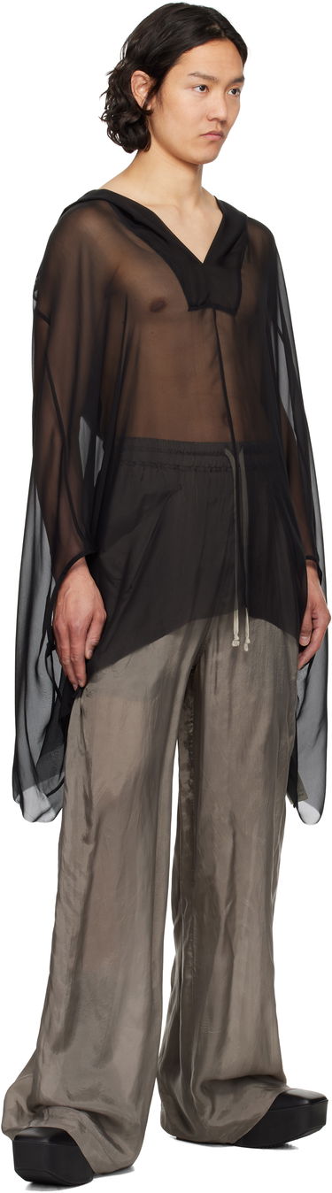 Sveter Rick Owens Rick Owens Hollywood Hooded Kaftan Čierna | RR01E5505 S, 3