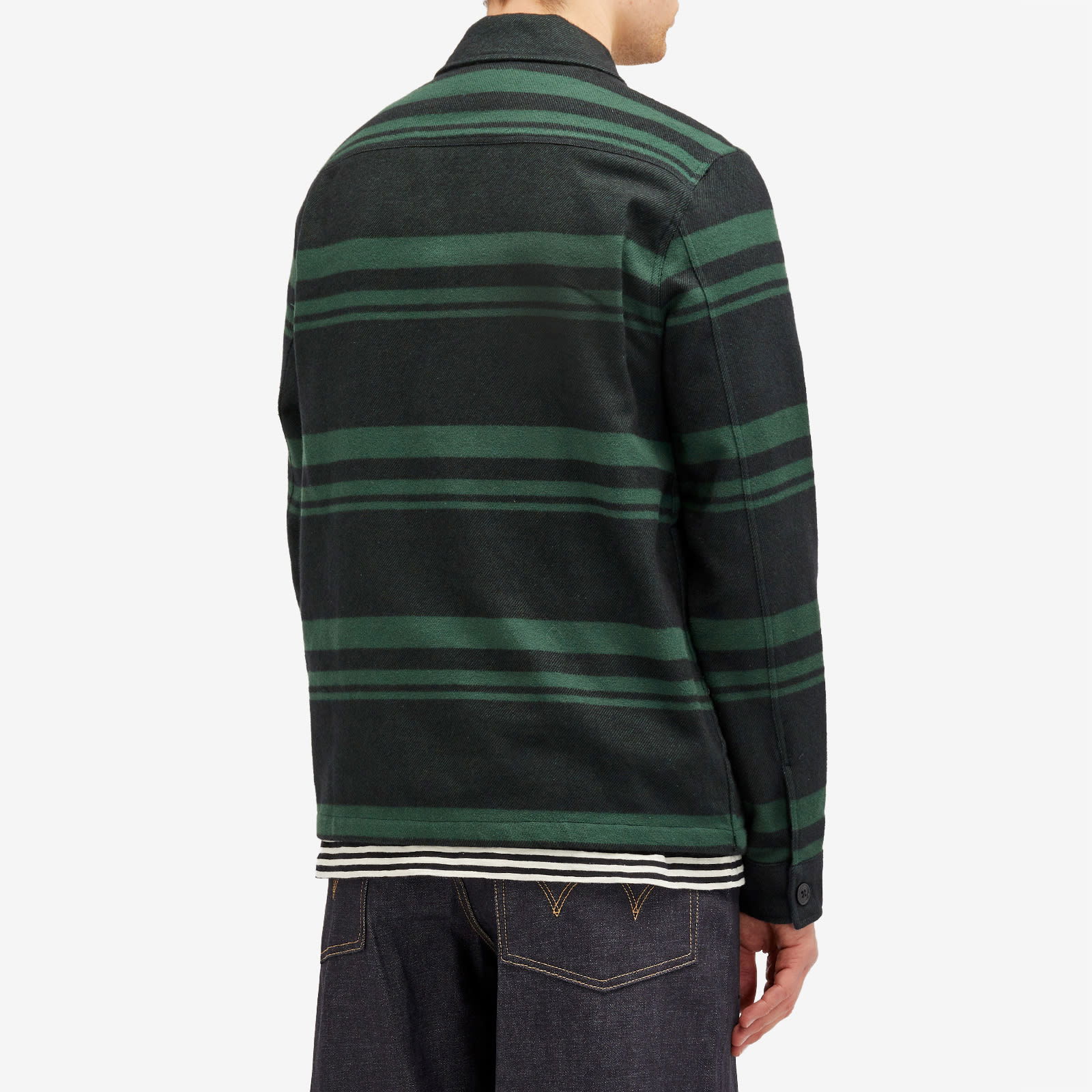 Paul Smith Men's Long Sleeve Flannel Overshirt, Size Medium