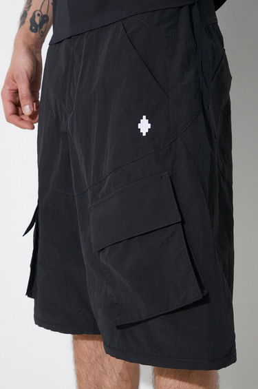 Šortky Marcelo Burlon Marcelo Burlon Cross Nylon Cargo Shorts Čierna | CMCS001S24FAB0011001, 4