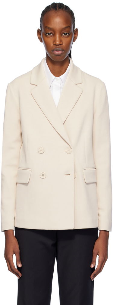 Bunda Max Mara Max Mara Scrigno Double-Breasted Blazer Béžová | 2419911031600 MM13001, 0