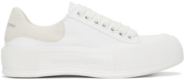 Tenisky a topánky Alexander McQueen Deck Lace Plimsoll Sneakers Biela | 654593W4MV7, 0