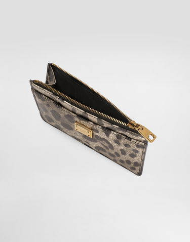 Peňaženka Dolce & Gabbana Leopard-print Dauphine Calfskin Card Holder Rôznofarebný | BI1261AX566HY13M, 3