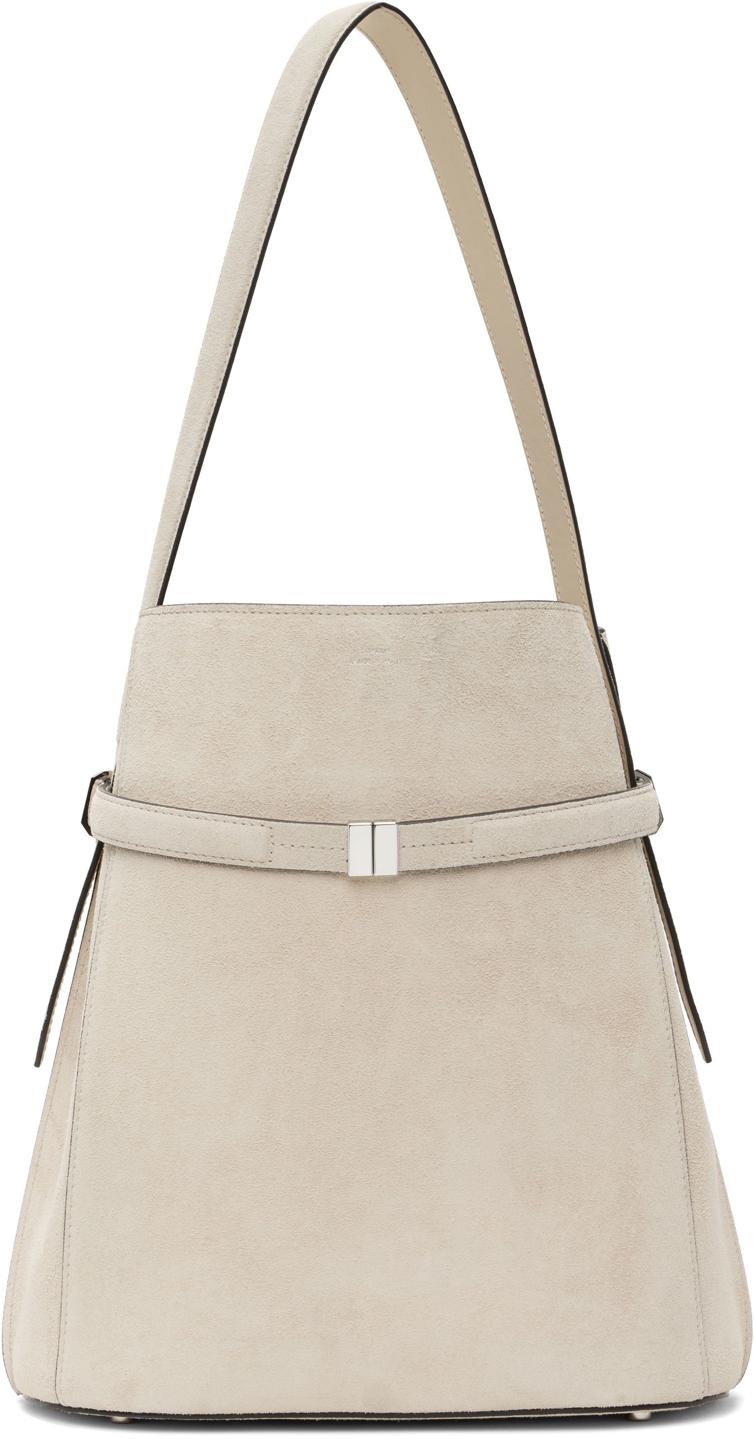 Kabelka TOTEME TOTEME Belted Suede Bucket Bag Béžová | 253-WAL0048-LE0004, 0