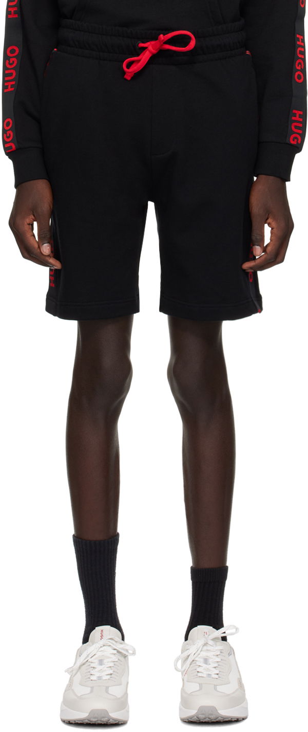 Šortky BOSS Hugo Drawstring Shorts Čierna | 50496996