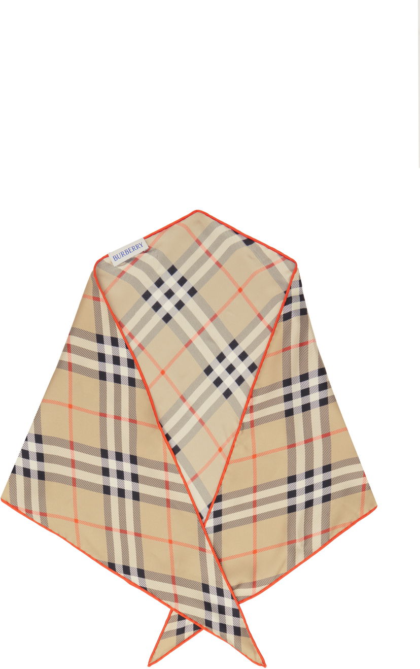 Šál Burberry Diamond Silk Scarf Béžová | 8101852