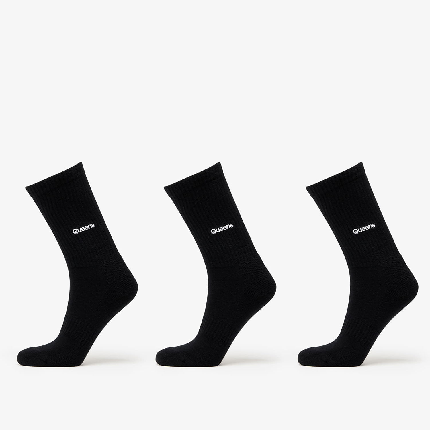 Ponožky Queens Crew Socks 3-Pack Čierna | QNS_060, 0