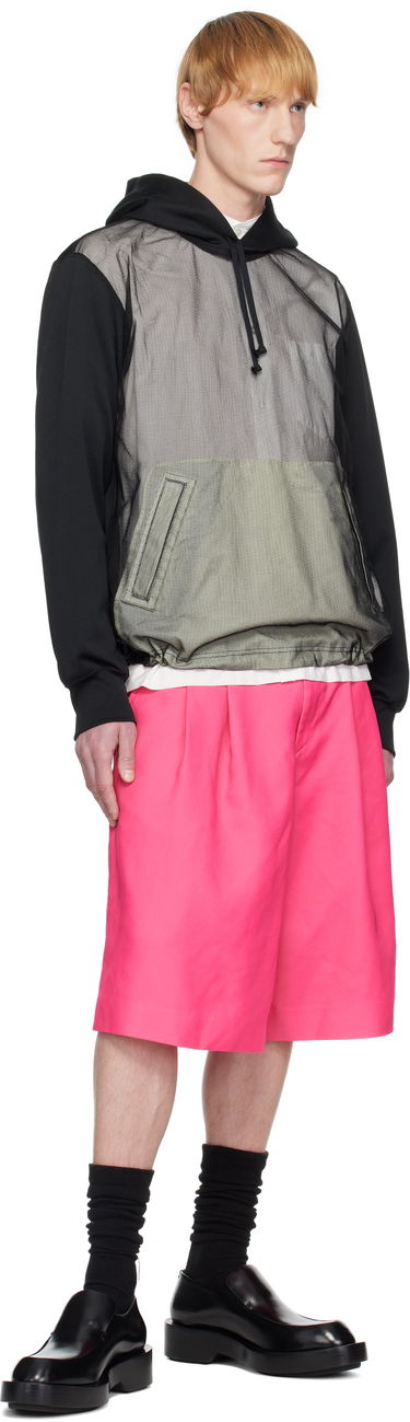 Mikina Comme des Garçons Homme Plus Smooth Thick & Tulle Hoodie Čierna | PO-T030-051, 3