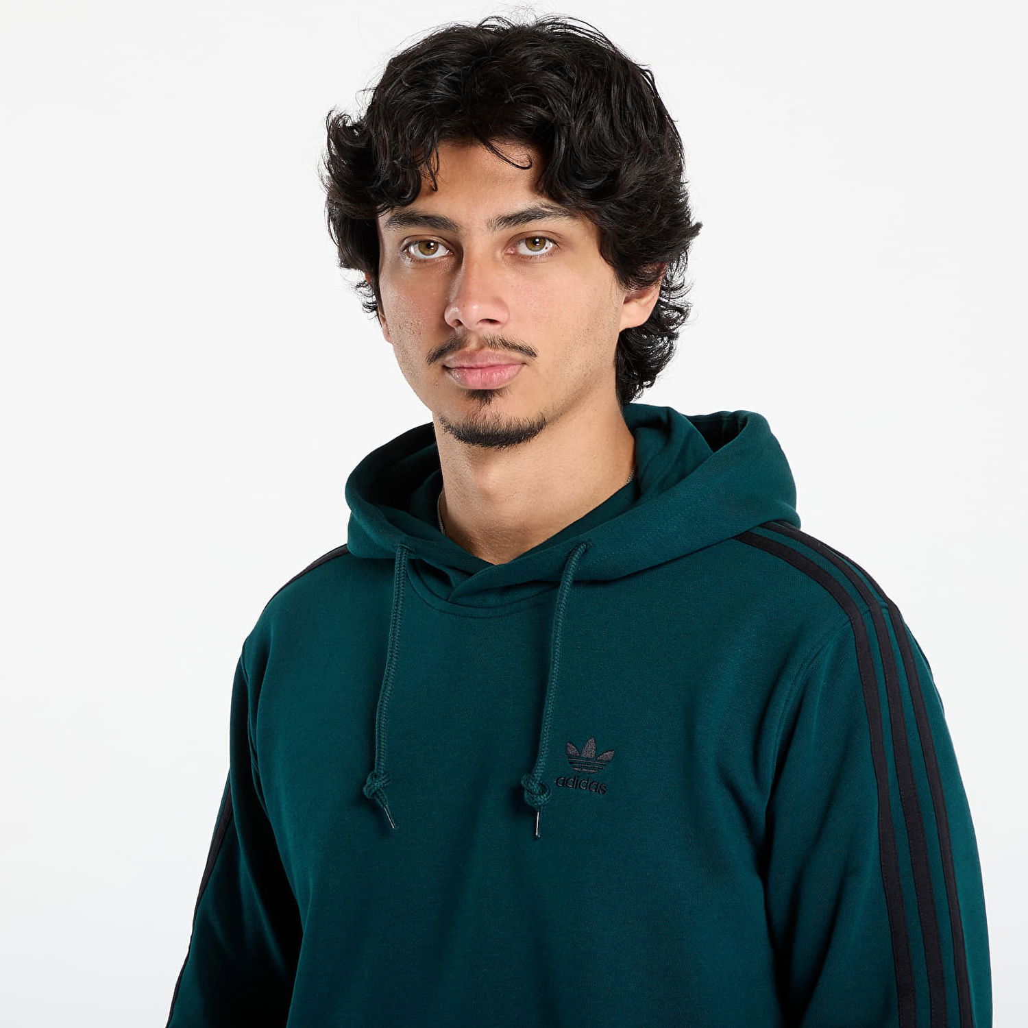 Mikina adidas Originals Adicolor Classics 3-Stripes Hoodie Zelené | JY1378, 1