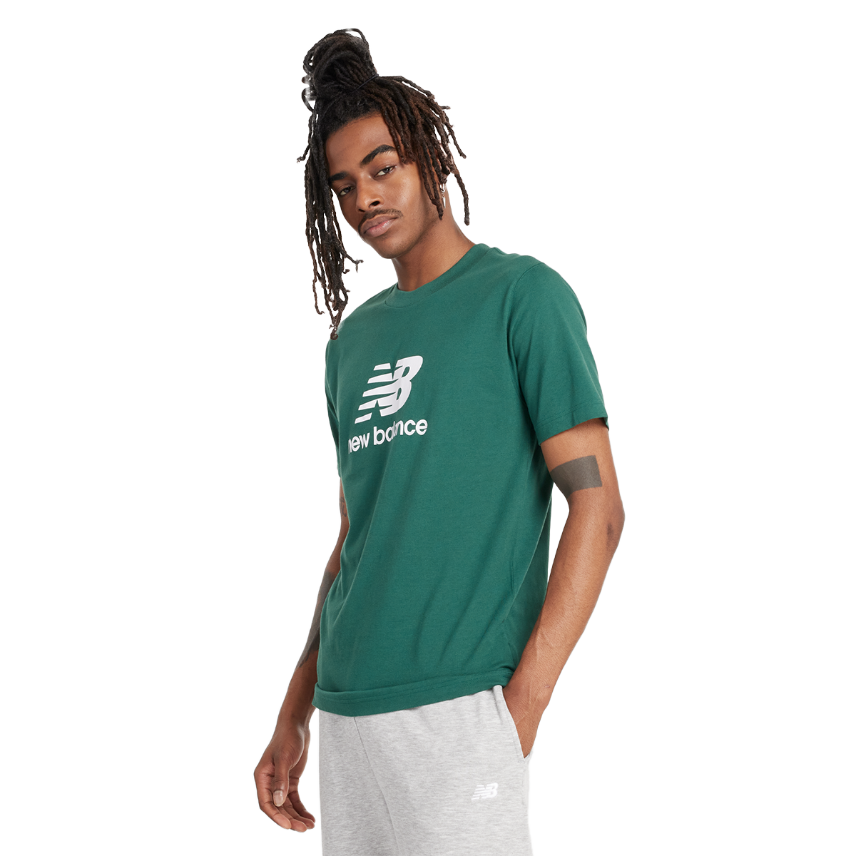 Tričko New Balance T-Shirt Sport Essentials Zelené | MT41502-NWG, 0