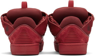 Tenisky a topánky LANVIN Red Curb Leather Sneakers Červená | FU-SKDK12-TOPS-E25, 1