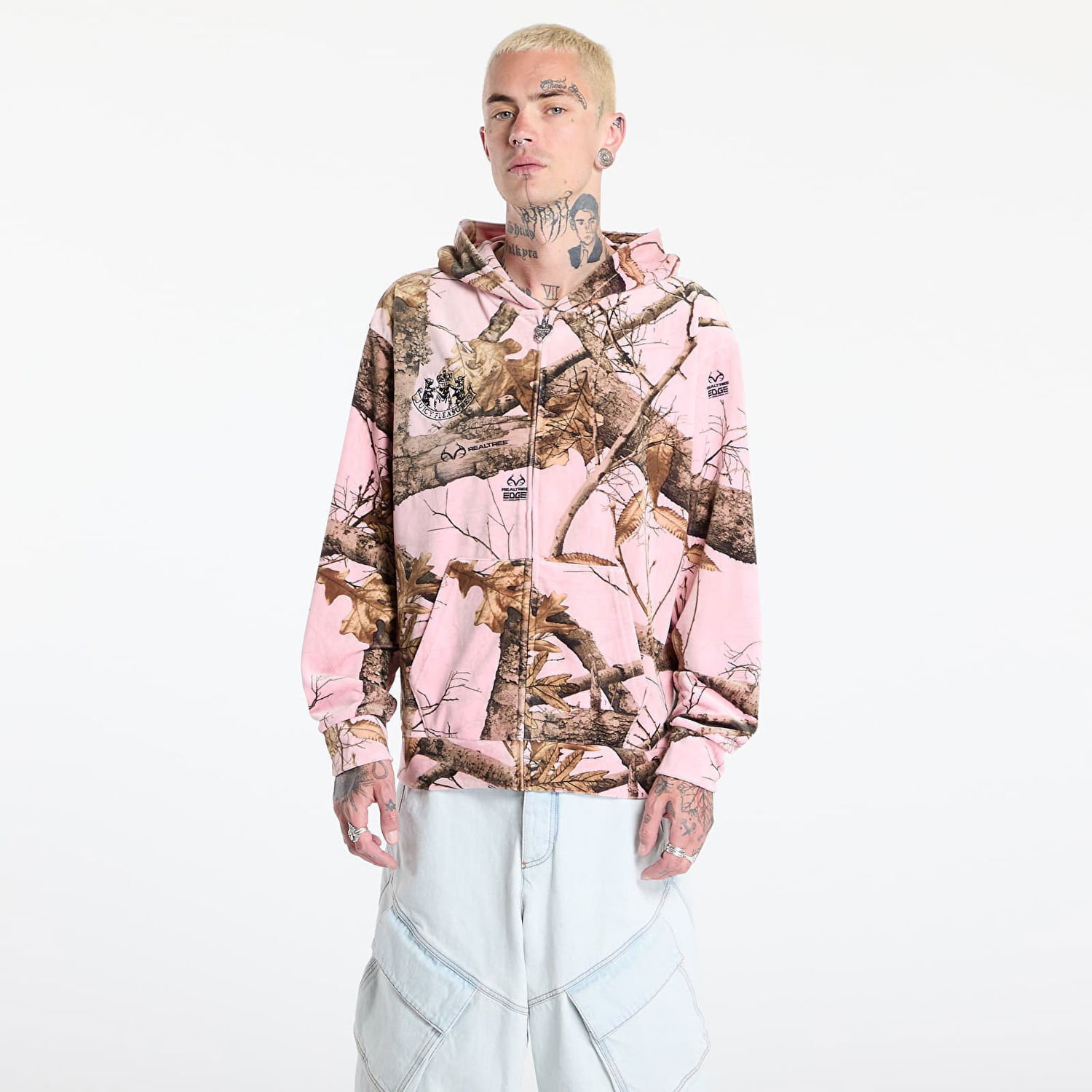 Mikina Pleasures PLEASURES Realtree Velour Hoodie Ružová | P25JC001-PINK, 0