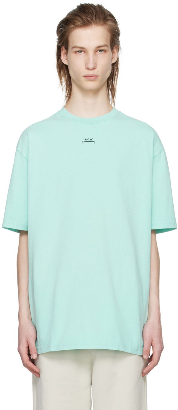 Tričko A-COLD-WALL* Essential T-Shirt Tyrkysová | ACWMTS177, 0