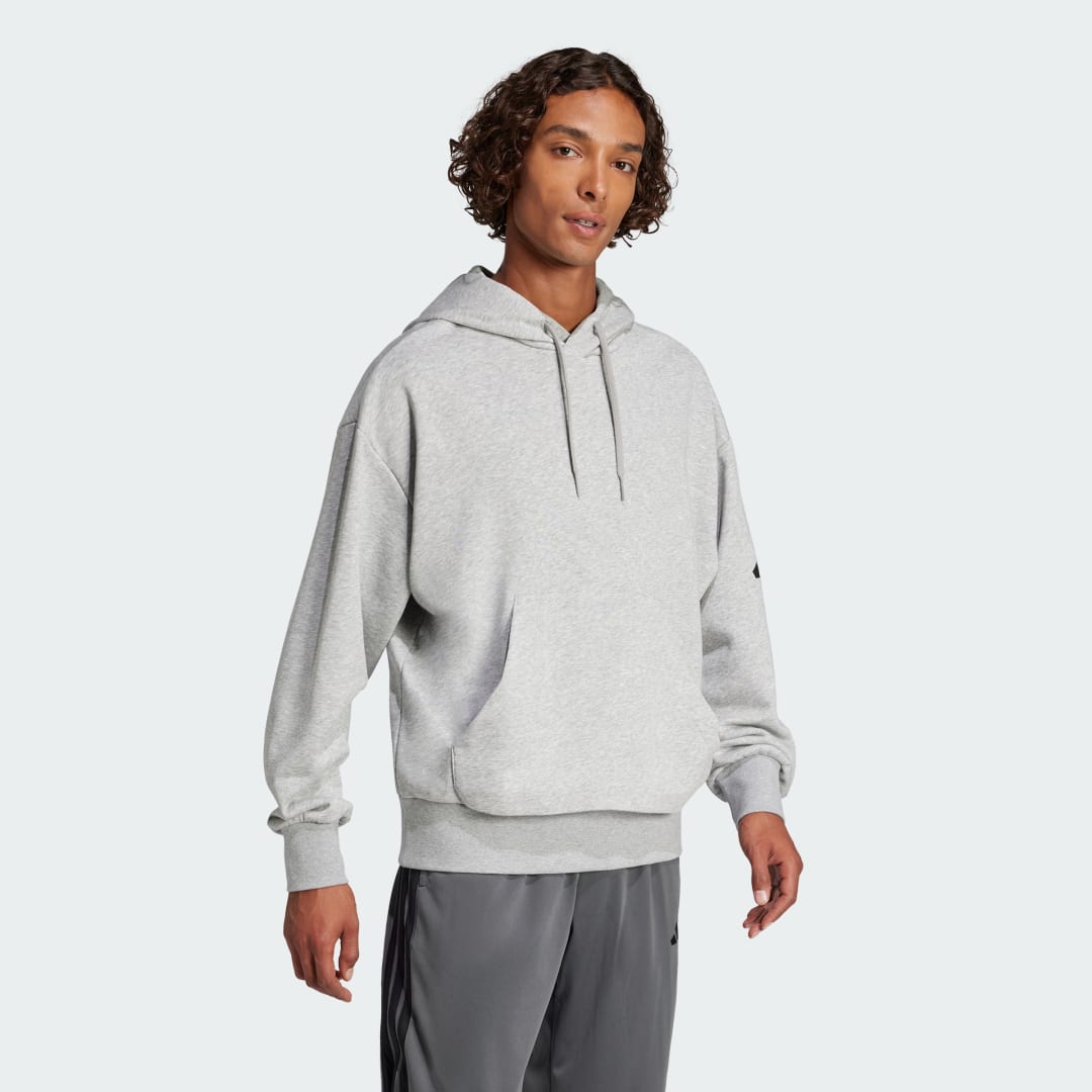 Mikina adidas Performance Loose Fit French Terry Hoodie Šedá | JF3591, 1