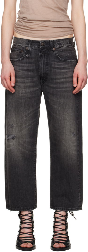 Džínsy R13 R13 X-Boyfriend Distressed Jeans Čierna | R13WD211-D284A, 0