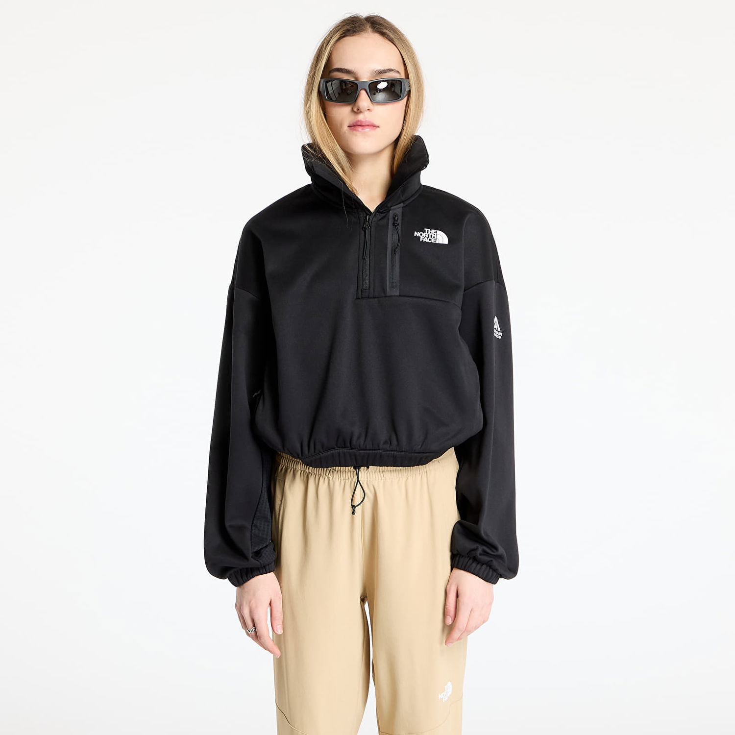 Sveter The North Face Fleece Interest 1/4 Zip Sweatshirt Čierna | NF0A8BFPJK31, 0