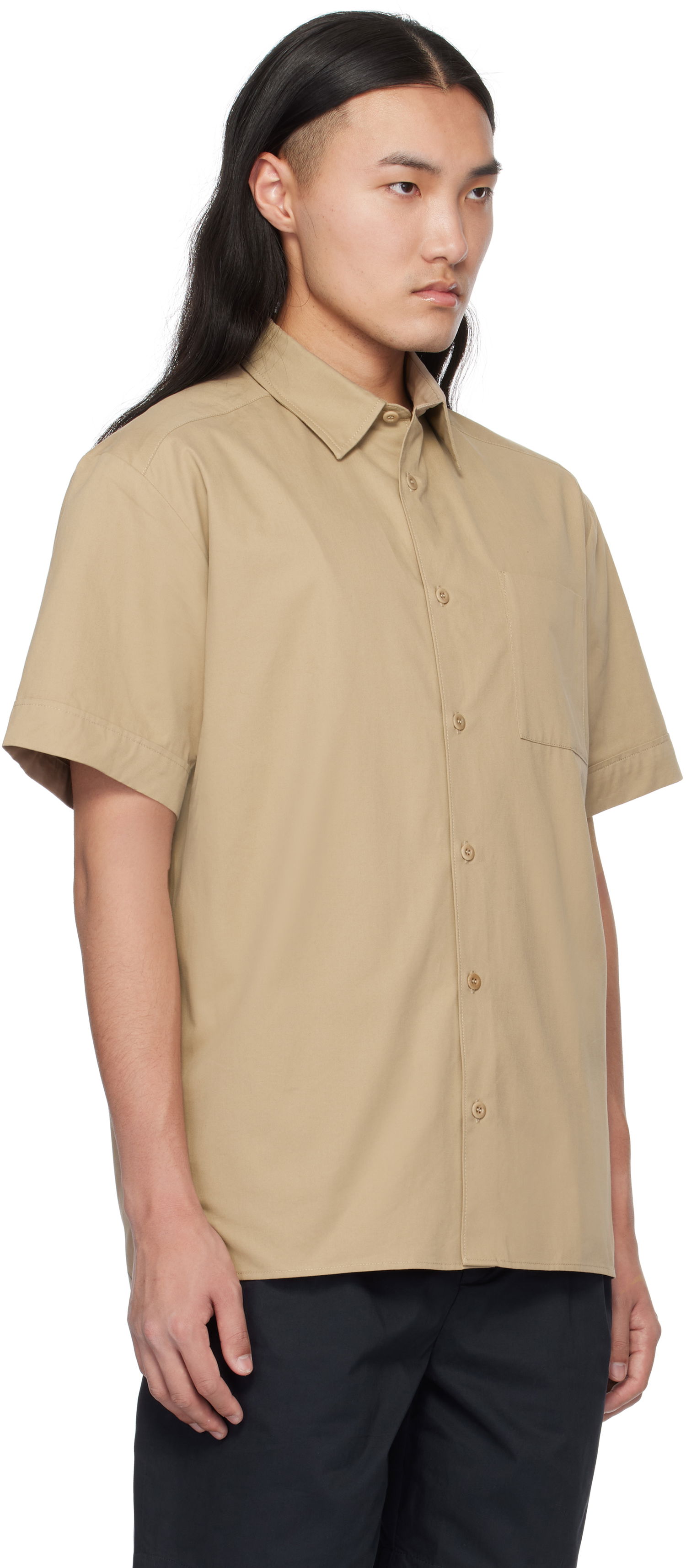 Košeľa A.P.C. Ross Short-Sleeve Shirt Béžová | COGZR-H12541, 1