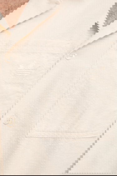 Košeľa adidas Performance Essentials Seersucker Short Sleeve Shirt Béžová | JD2456, 4