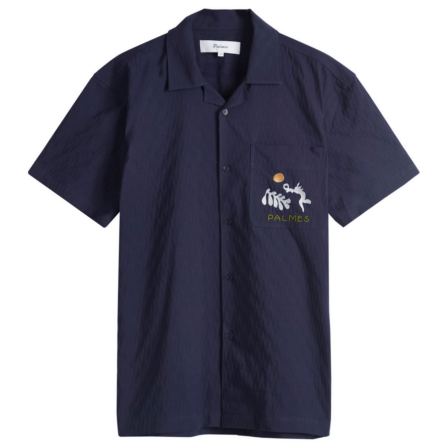 Košeľa Palmes Palmes Garden Short Sleeve Shirt Navy | P30-0034-660, 0