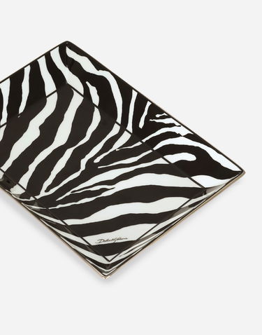 Home decor Dolce & Gabbana Porcelain Zebra Print Trinket Dish Onesize Rôznofarebný | TCC199TCAMJUZ003, 1