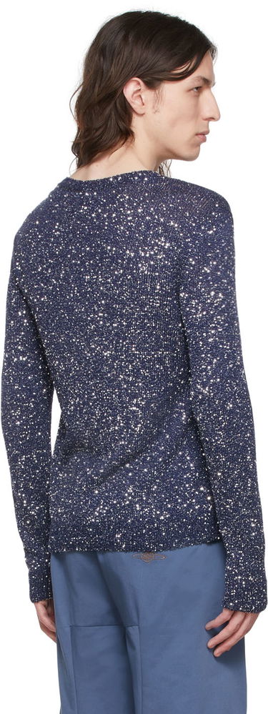 Sveter Stella McCartney Stella McCartney Sequin Knit Sweater Modrá | 6K00683S7255, 2