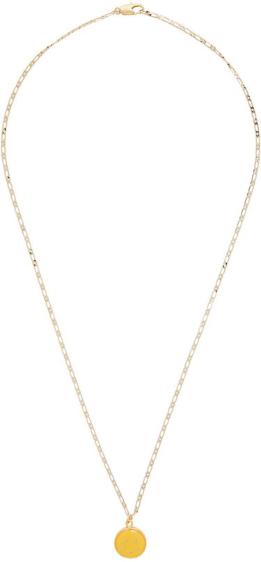 Náhrdelník We11done Necklace With Yellow Pendant Metalická | WD-AN0-21-019-U-GD, 0