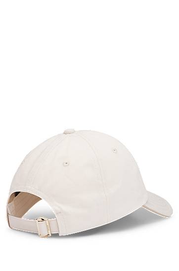 Šiltovka BOSS BOSS Cotton-twill Cap with Metal Logo Biela | 50533367, 1