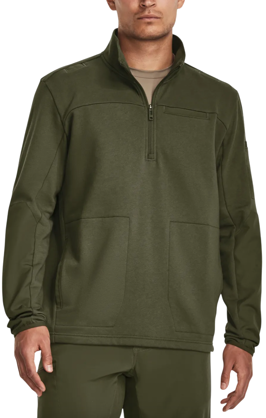 Mikina Under Armour Under Armour Tac Rival Job Fleece 1/4 Zip Zelené | 1379203-390, 0