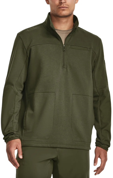 Mikina Under Armour Under Armour Tac Rival Job Fleece 1/4 Zip Zelené | 1379203-390, 0