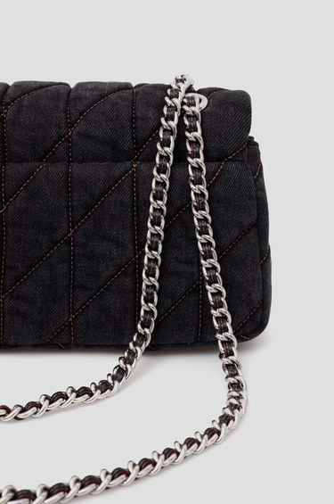 Kabelka Coach Coach Quilted Denim Shoulder Bag Čierna | CR704, 2